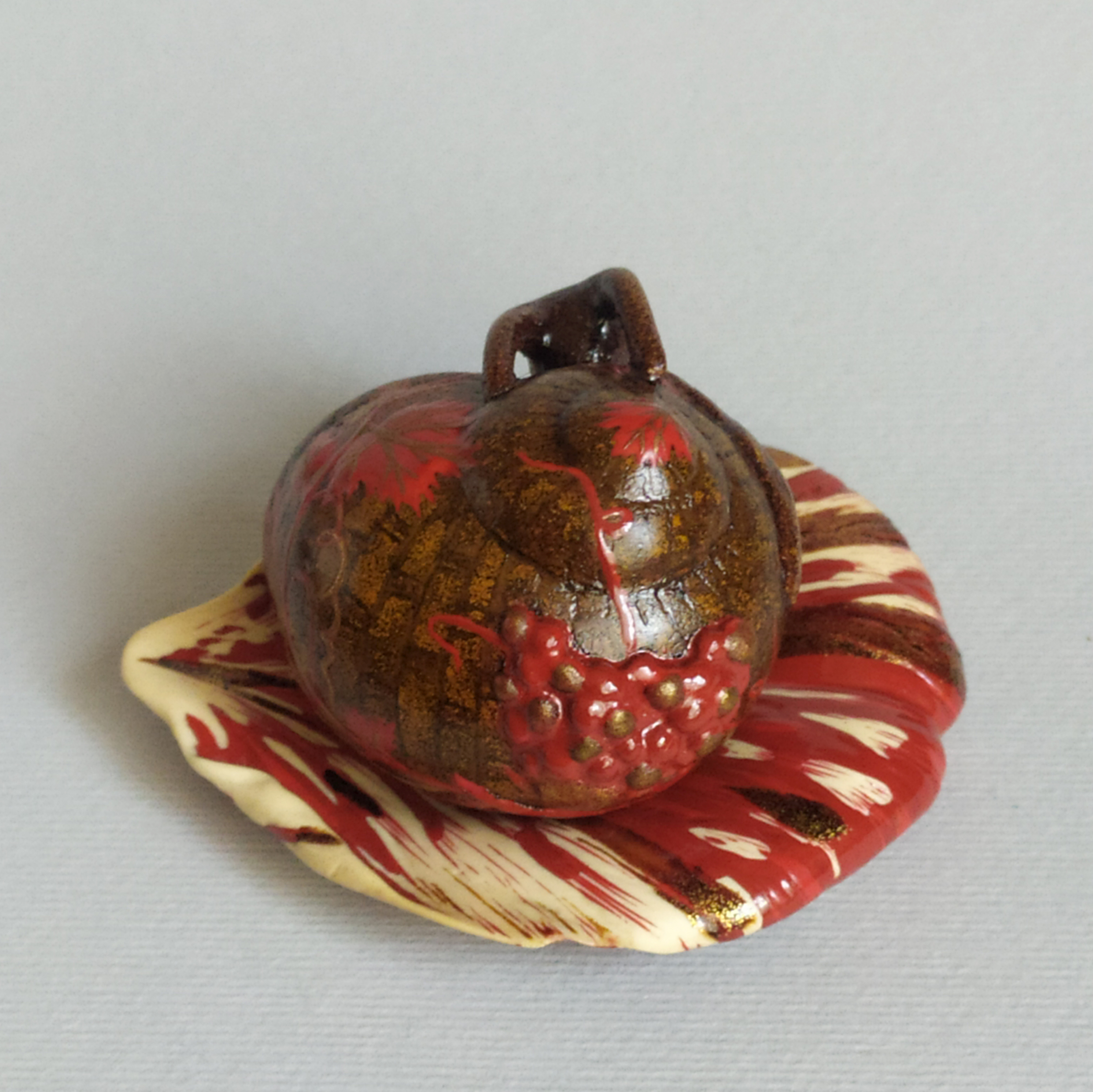 Wicker snail with cord 04